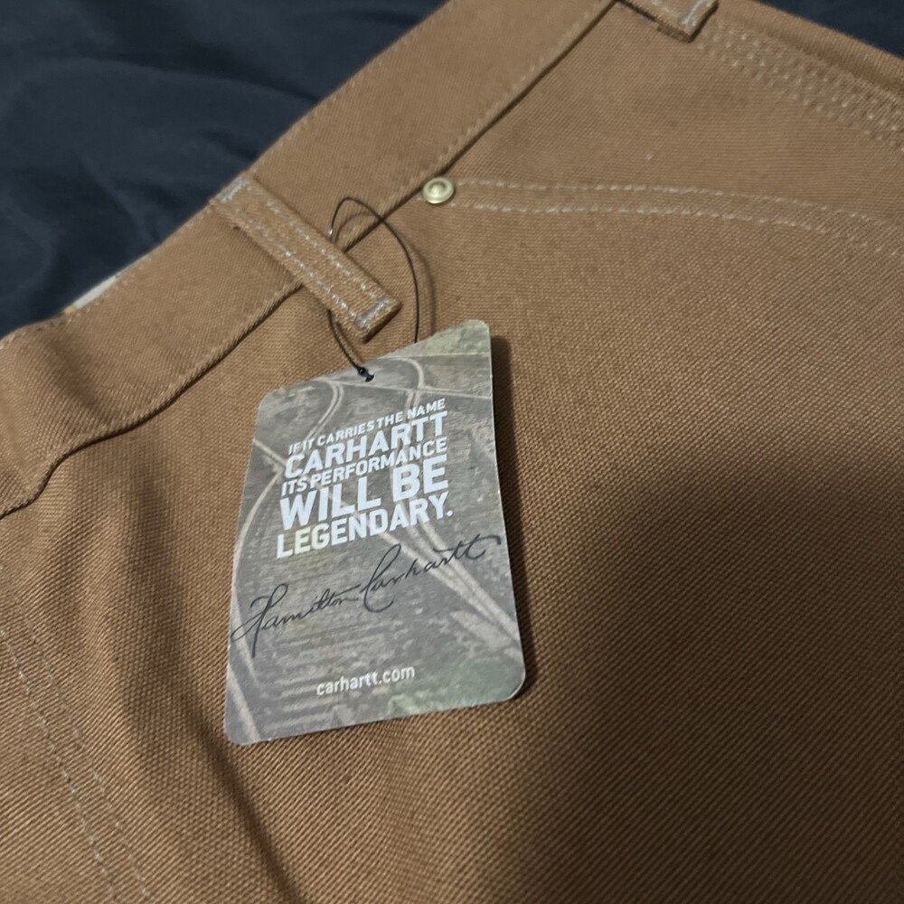Carhartt B01 Double Knee Duck Work Pants 38 X 30 Made in USA Loose Original Fit - Picture 2 of 8